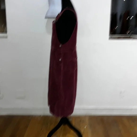 Burgundy Levi’s corduroy overall dress - Picture 8 of 13